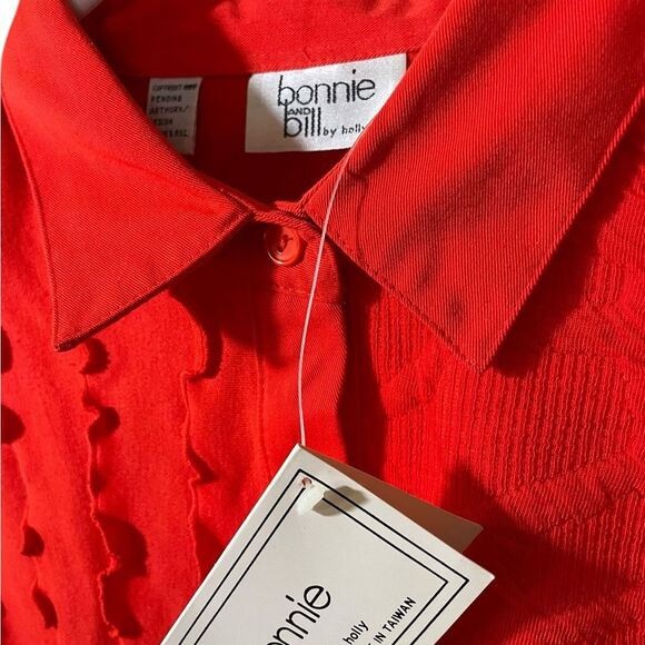 Bonnie & Bill Red Textured Sweater - Picture 3 of 5